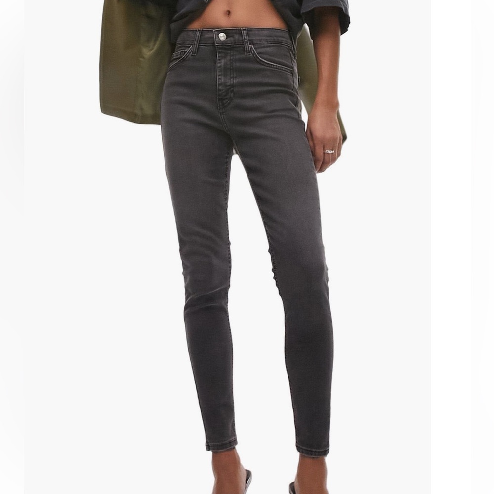 Topshop Jamie skinny jeans- washed black 28